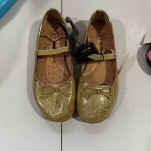 Gold Glitter Shoes Kids Size 11